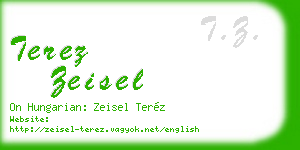 terez zeisel business card